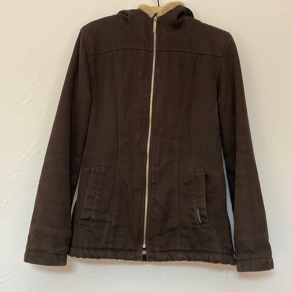 Woodlamb Hemp Cotton Hooded Coat Size XS